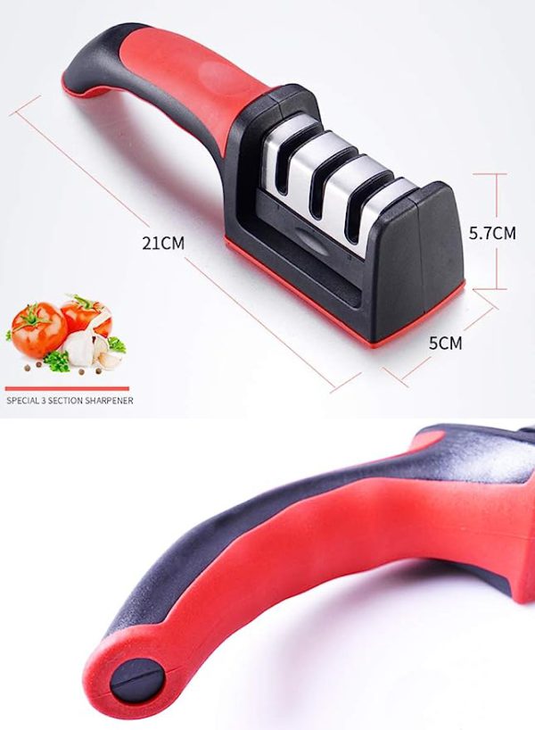 3-in-1 Knife Sharpener Set with Ceramic Peeler