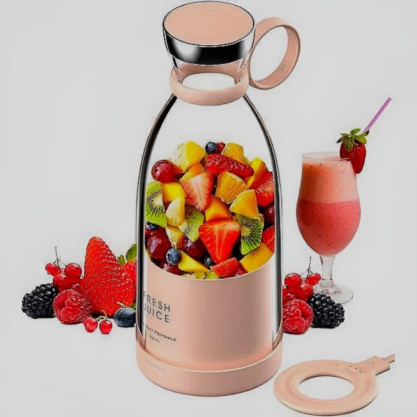 Mini Portable Electric Juicer – 380ml Rechargeable Blender